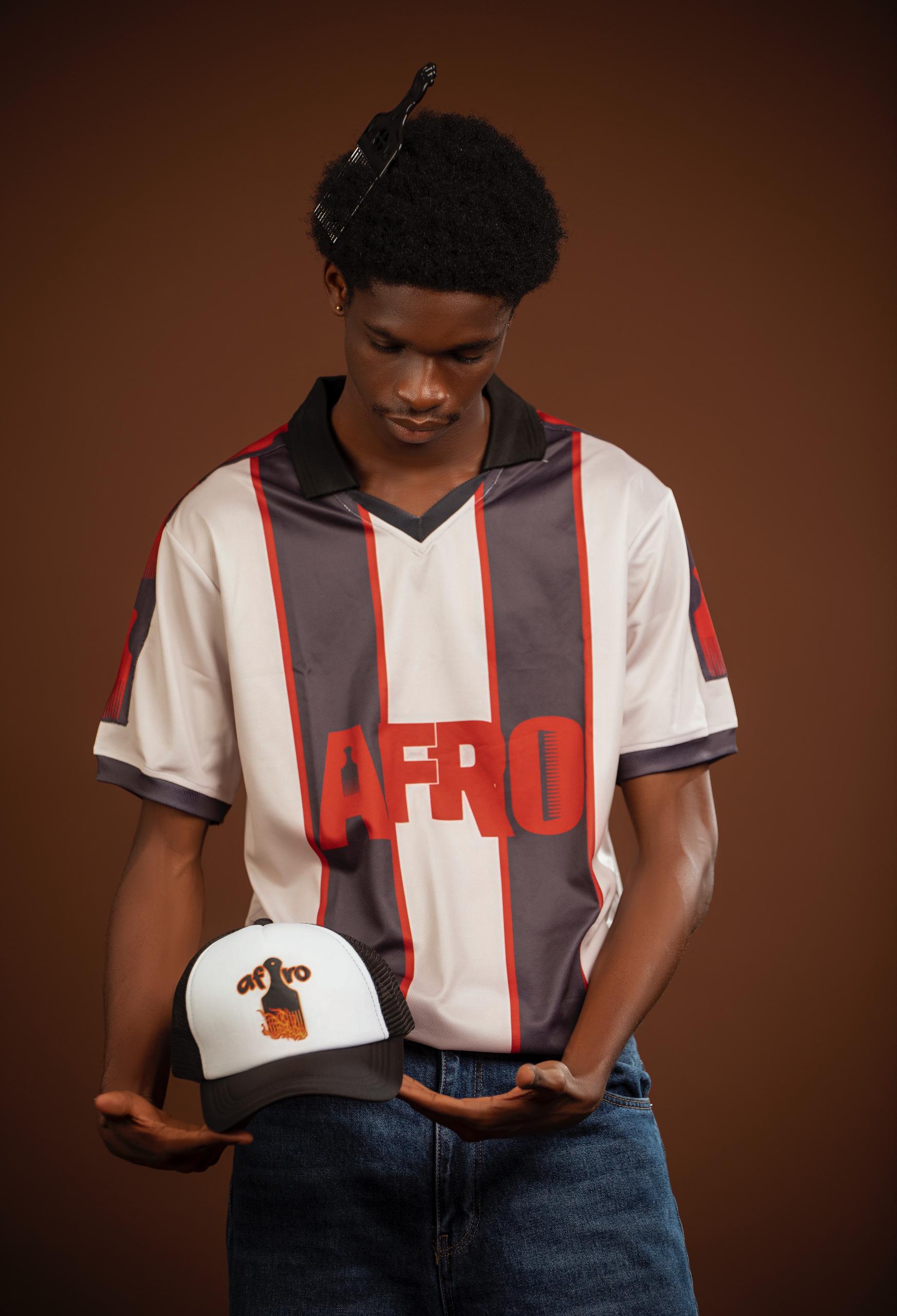 Rights activist wearing AFRO hoodie